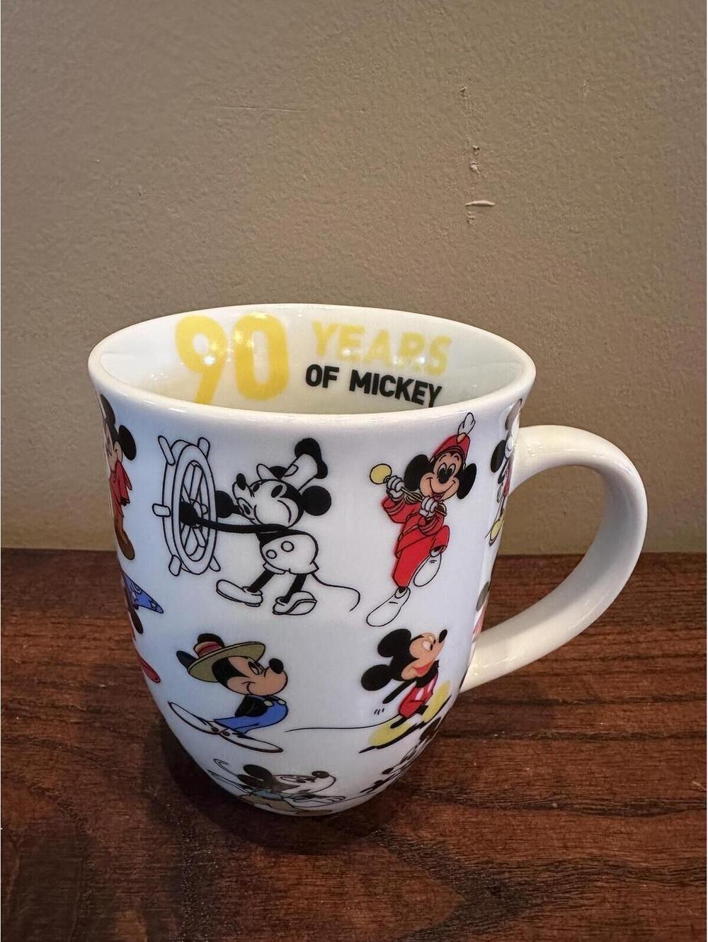 Disney Store Mickey Mouse 90 Years of Mickey Coffee Mug
